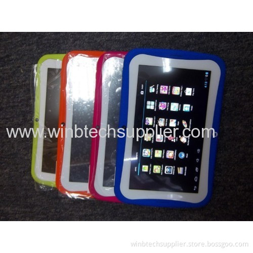 7 Inch Kids Tablet Pc With Educational Apps Kids Mode Capacitive Screen Android 4.2 Wifi Free Shipping For Kids Pink Blu 